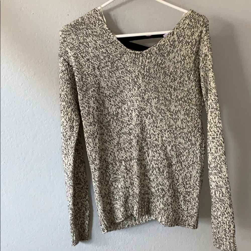 Francescas White and Black Sweater